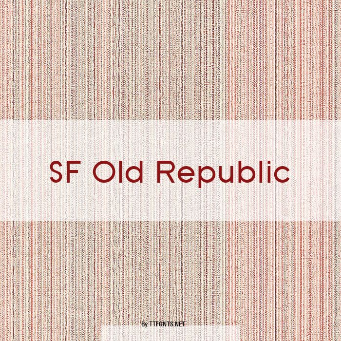 SF Old Republic example